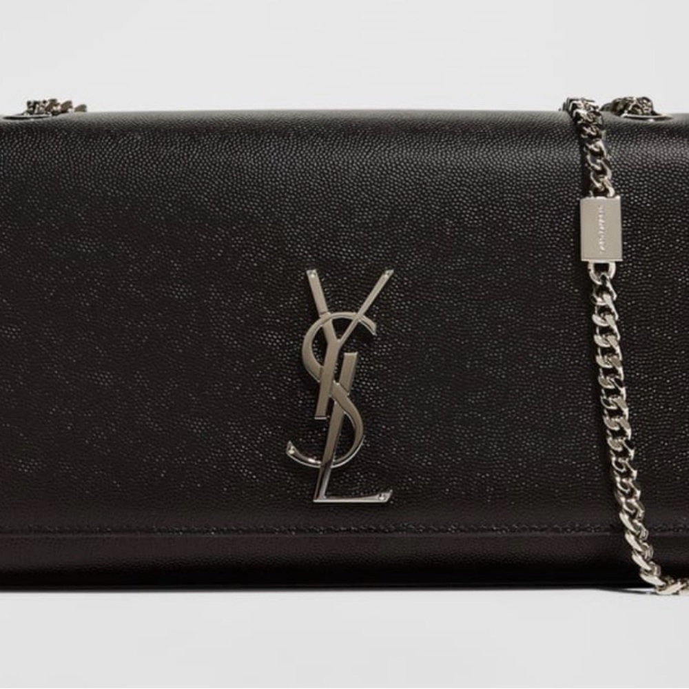 Yves Saint Laurent Black Chain Shoulder Bag - Kate Medium